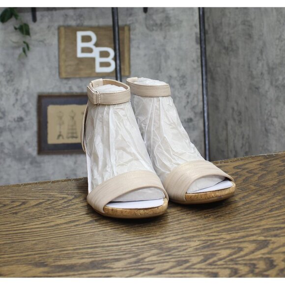 NWT Naturalizer Womens Areda Wedge Sandals G1779S8 Fawn Beige Metallic Brown 10M - Picture 4 of 8